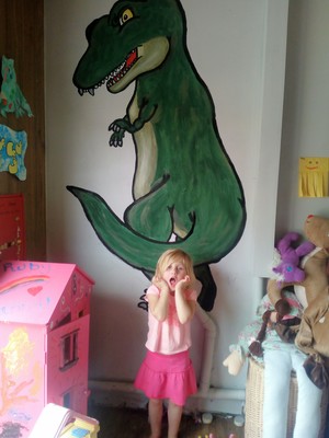 Gabby's Murals Pic 2 - Playroom Dinosaur wall art