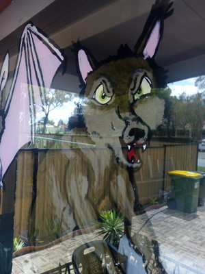 Gabby's Murals Pic 3 - Halloween window art