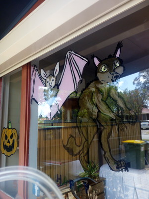 Gabby's Murals Pic 5 - Halloween window art