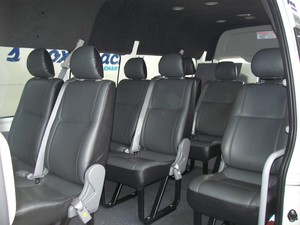 Bus Fox Pic 4 - Inside our 12 seater Toyota Hiace available for short and long term self drive hire