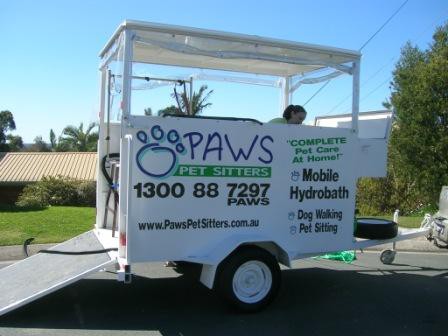 Paws Pet Sitters Pic 1 - mobile hydrobath trailer