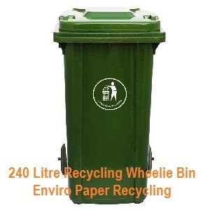 Enviro Paper Cardboard Recycling Pic 2 - 240 Litre Wheelie Bin