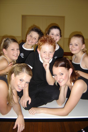 The School at AIPA Pic 5 - Some of the junior showgroup 2005 before leaving for New York