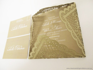 Classic Wedding Invitations Pic 2 - Intricate Ornate Invitation