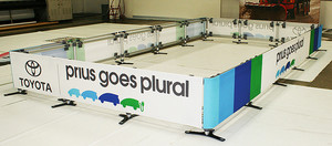 TRIGA Systems International Pic 3 - Toyota crowd barrier by TRIGA Systems