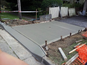 Choice Concrete Solutions Pic 2 - Council laybackcrossover leading to driveway