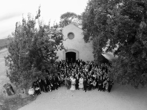 Rick Liston Yarra Valley Photographer Pic 3 - Aerial Group Wedding Shot at Stones of the Yarra Valley