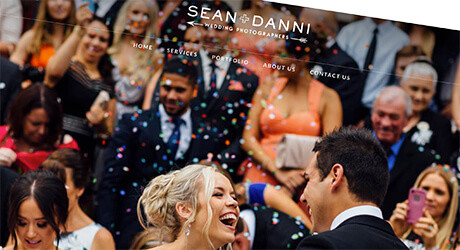 Entice Website Design Pic 1 - Sean Danni Wedding Photographers