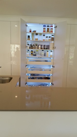 Tranne A.C.Interiors Pic 3 - Pantry with LED lights and inner draws