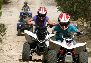 KI Outdoor Action Pty Ltd Pic 5 - Daytime Nature Tour Kids riding 50cc Quads