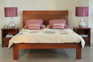 Beds For Life Pic 5 - Jack timber bed in solid Jarrah 2390 Queen size