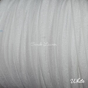 Sarah Lauren Pic 4 - Fold Over Elastic White 16mm