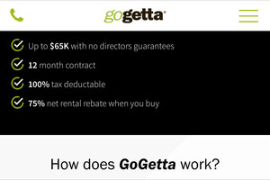 GoGetta Equipment Finance Pic 3 - Great Benefits