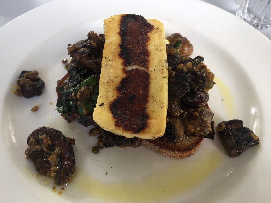 Harveys Bistro & Bar Pic 1 - Mushroom lentils and haloumi