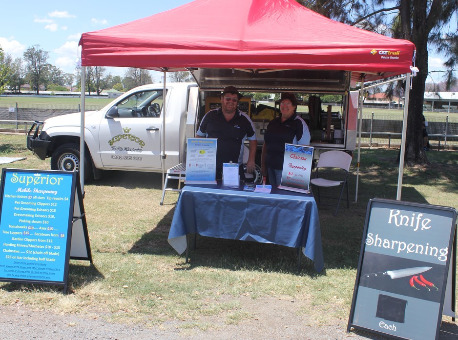 Superior Mobile Sharpening Pic 1 - Working at Singleton Farmers General Market