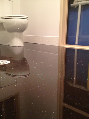 DIAMOND FLOORING Pic 3 - SELF LEVELING EPOXY HOLOGRAPHIC GLITTER