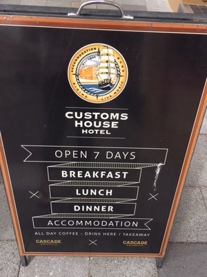 Customs House Waterfront Hotel Pic 4 - Custom House sign