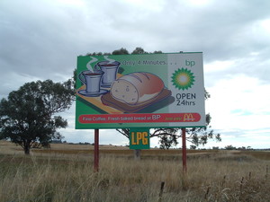 Prickle Patch Signs Pic 5 - Billboard south of Tamworth