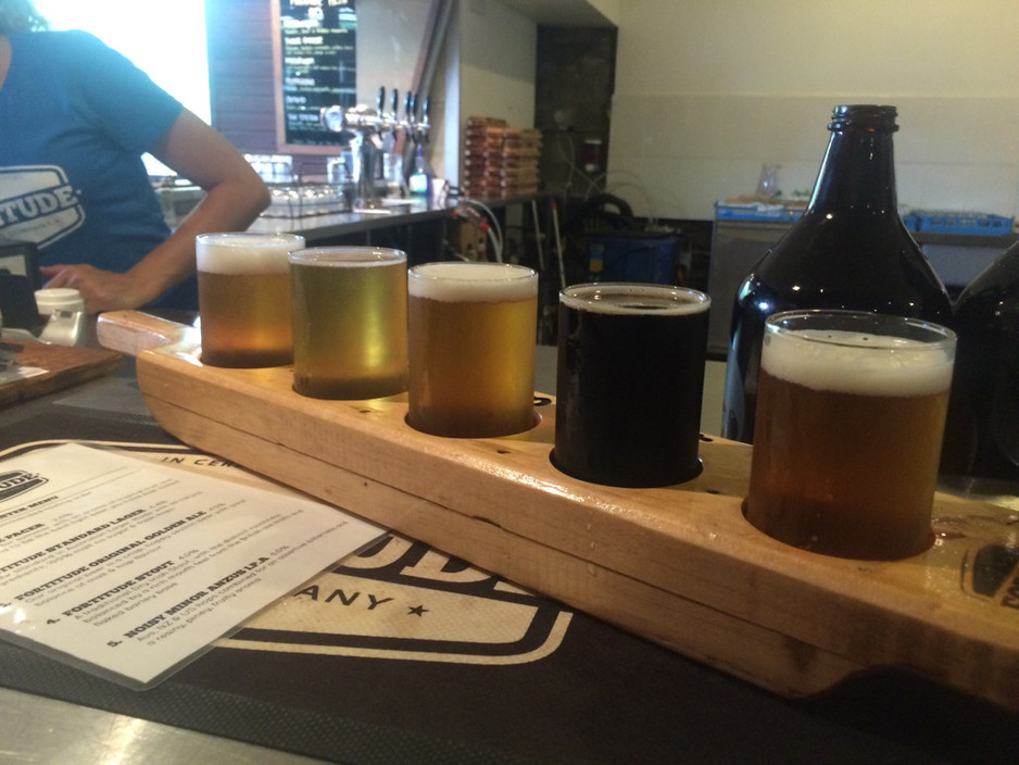 Mount Tamborine Brewery Pic 1 - Tasting paddle 5 for 15