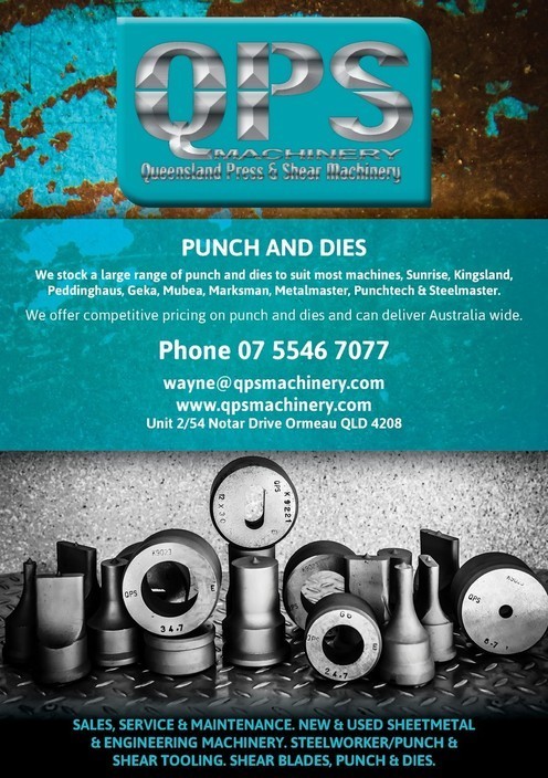 QUEENSLAND PRESS & SHEAR Pic 2 - We are importers of Punch and Dies and sell new and used sheetmetal machinery