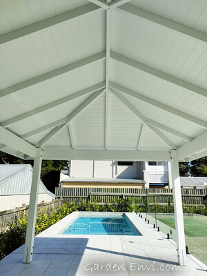 Garden Envi Pic 2 - Hamptons Style Gazebo with VJ Ceiling