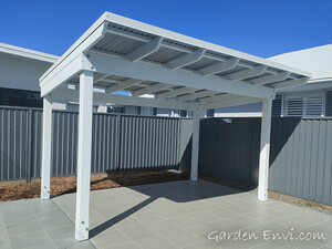 Garden Envi Pic 4 - Roofed Pergola with Exposed Rafters