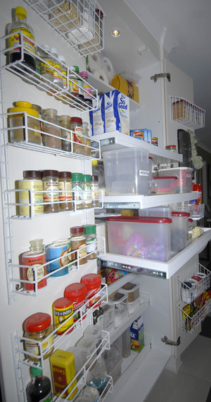 Dave Harris Cabinets Pic 4 - pantry with slide out shelves