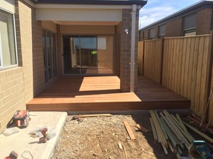 Beau Duthie Carpentry Pic 3 - Merbau deck in Pt Cook