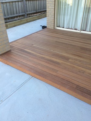 Beau Duthie Carpentry Pic 4 - Merbau deck in Pt Cook