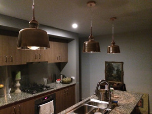 Final Touch Electrical PTY LTD Pic 4 - Pendant lights and LED lights installed in kitchen