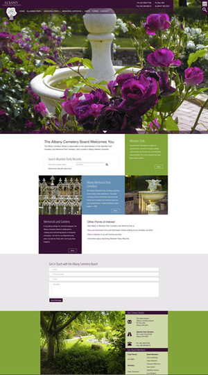 Unbranded Space Pic 3 - Albany Cemetery Board website by Unbranded Space