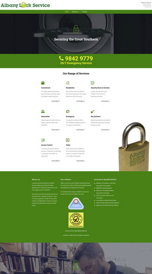 Unbranded Space Pic 4 - Albany Lock Service website by Unbranded Space