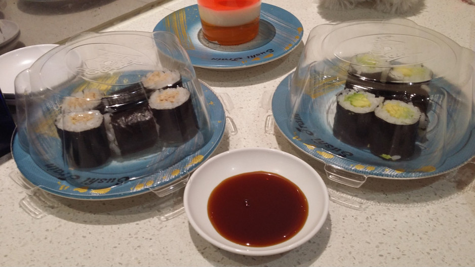 Sushi Train Pic 1 - Tuna Roll Avocado Roll