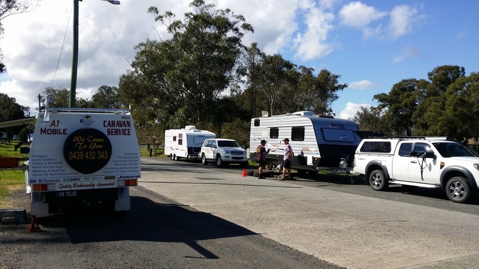 A1 Mobile Caravan Service Pic 1 - Our fully equipped mobile workshop servicing on site