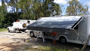 A1 Mobile Caravan Service Pic 2 - A new roll out awning fitted