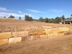 Scone Landscaping Solutions Pic 2 - Sandstone blocks Retaining Walls