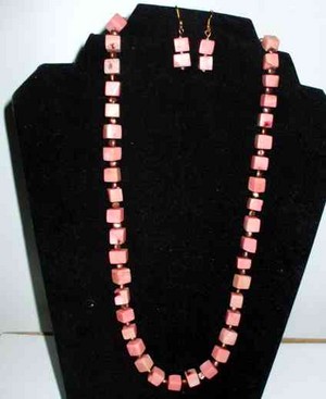 Amazing Creations Stamps Pic 3 - Pink Coral Necklace Earring Set