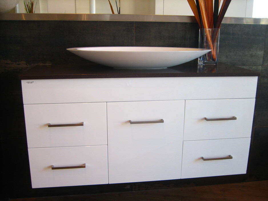 Lush Design Pic 1 - wall hung vanity with granite top