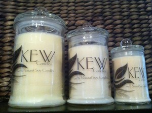 KEW Candles Pic 2 - Large Medium and Small Candles