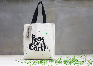 Goodnessbe Pic 2 - Hand screen printed painted cotton tote bags