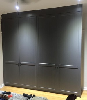 Deja  Vu Wardrobes Pic 4 - Concealed hinged door cupboards polyurethane finished