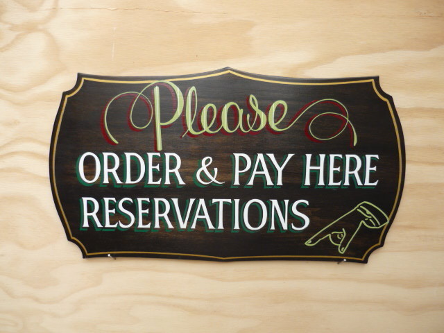 SIGNS BY BRUSH Pic 1 - Hand painted interior sign