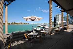 The Stage Door Waterfront Restaurant Pic 5 - Alfresco waterfront dining