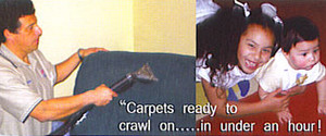 Techdry Carpet & Upholstery Dry Cleaning Pic 4 - carpets ready to crawl on in under an hour