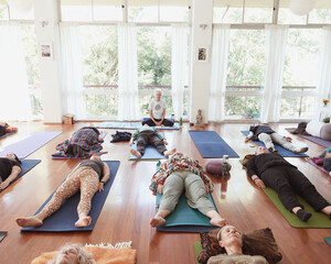 Yoga for Everybody Pic 3 - Sue teaching at a yoga retreat