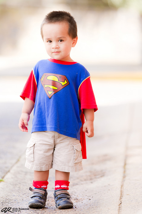 Arek Photography Pic 1 - Portrait of a boy in Superman costume