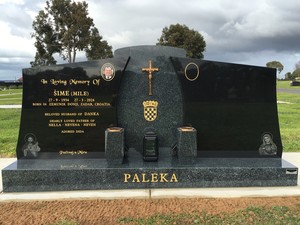 The Headstone Company Pic 3 - Double lawn headstone base located at the Geelong Eastern Cemetery