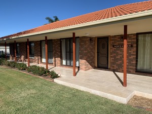 Original Oasis Pic 4 - From an outdated ceramic tiled porch to a modern natural stone porch