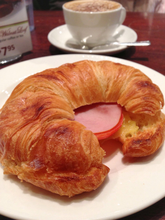 Two Sisters Cafe & Bakery Pic 1 - Ham and cheese croissant