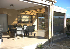 Awnings and Outdoor Blinds Pic 4 - Track Guided Blinds